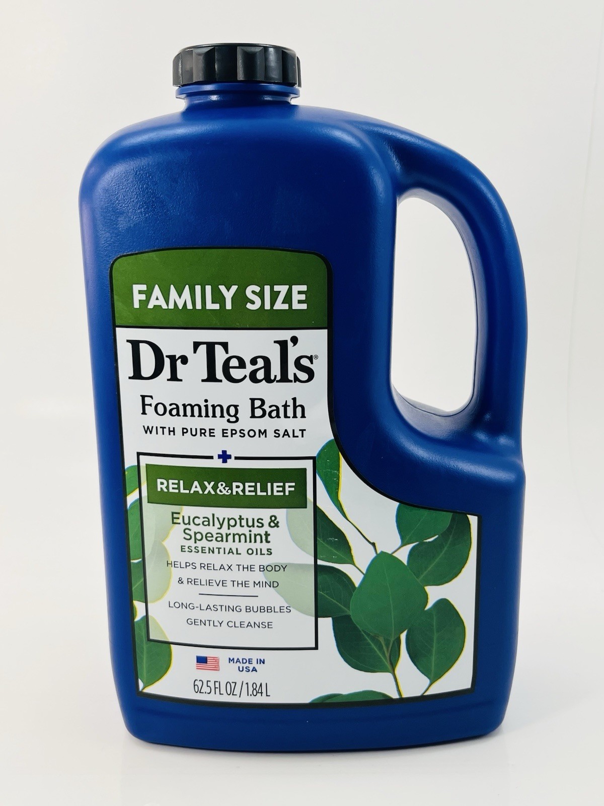 Dr Teal’s Foaming Bath Eucalyptus Spearmint 62.5oz Family Size Sealed FREE SHIP