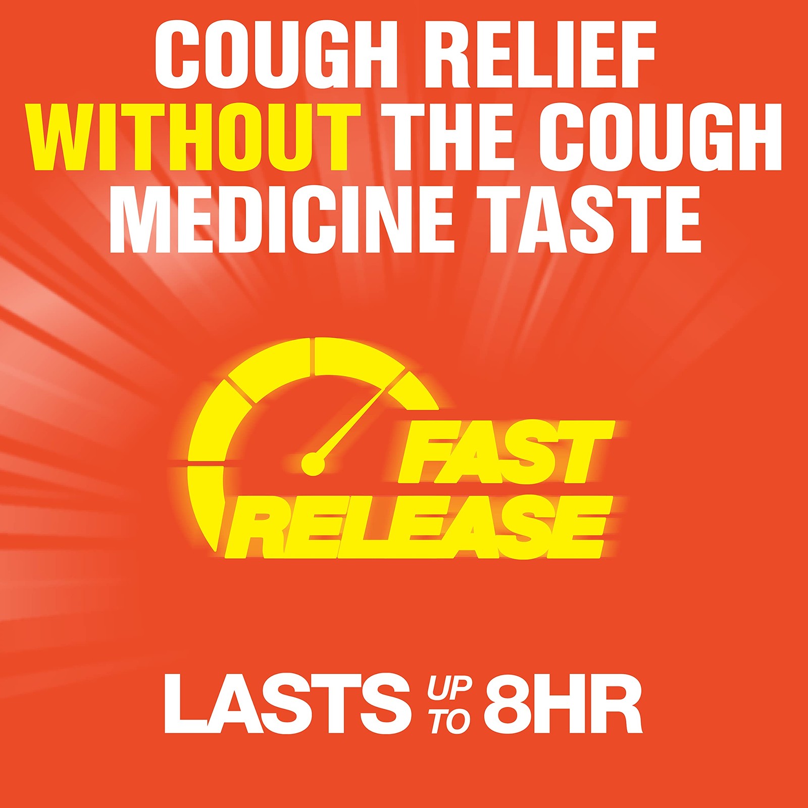 Maximum Strength Cough Suppressant Fast Release Caplets Lasts up to 8 Hour Da…