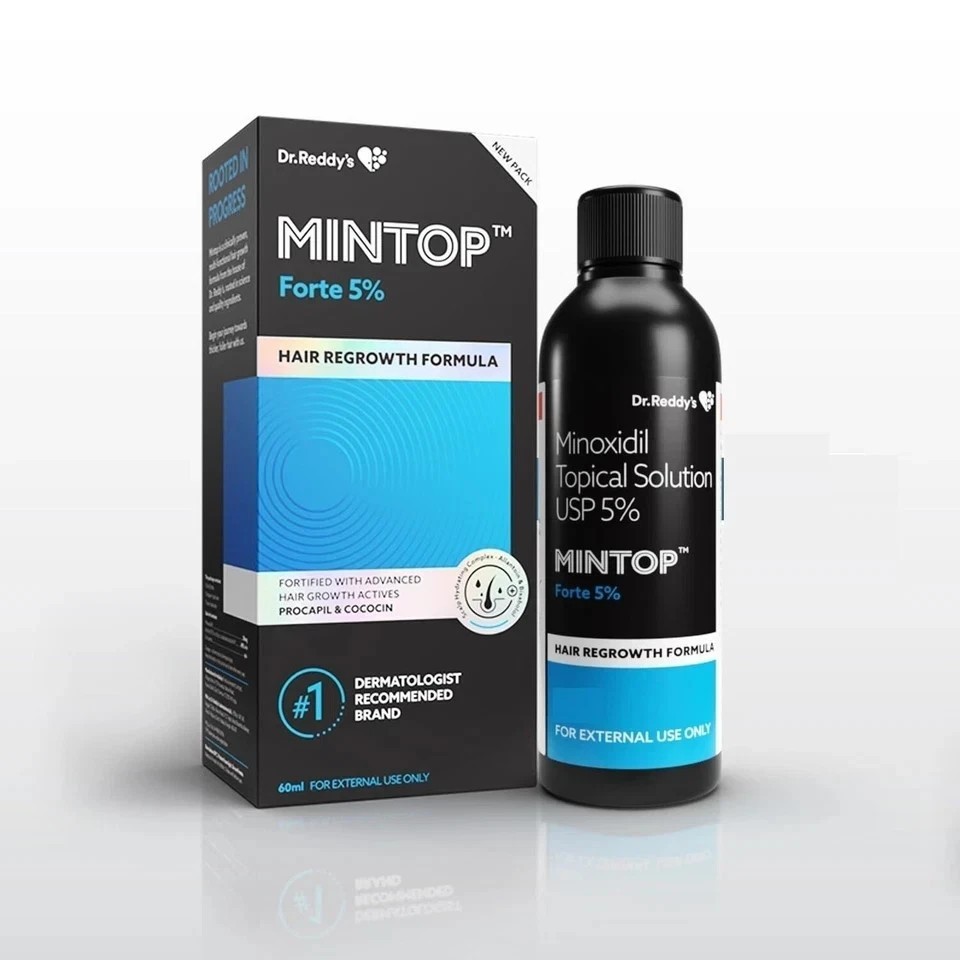 Mintop Forte By Dr. Reddy 5 % Topical Solution 60ml