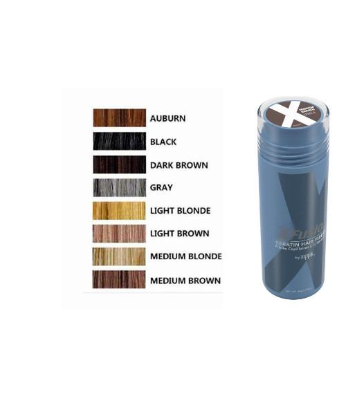 XFusion Keratin Hair Fiber 28g Black Dark Brown Medium Brown Light Brown Grey