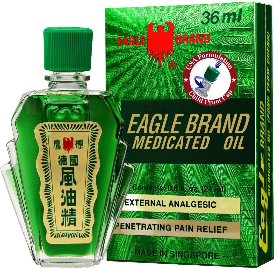 Eagle Brand Medicated Oil 1.2 Oz – 36 ml – Exp: 11-2026