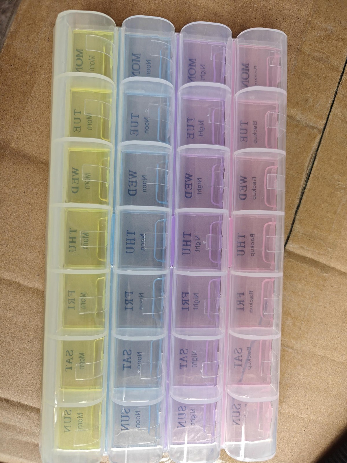 For Vitamins Extra Large Weekly Pill Organizer 2 Times A Day Medicine Cases Boxs