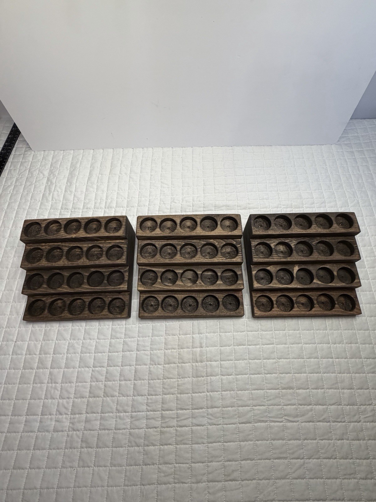 Wooden Essential Oil Display Rack Holder Set Of 3, 60 Bottle Organizer Shelf