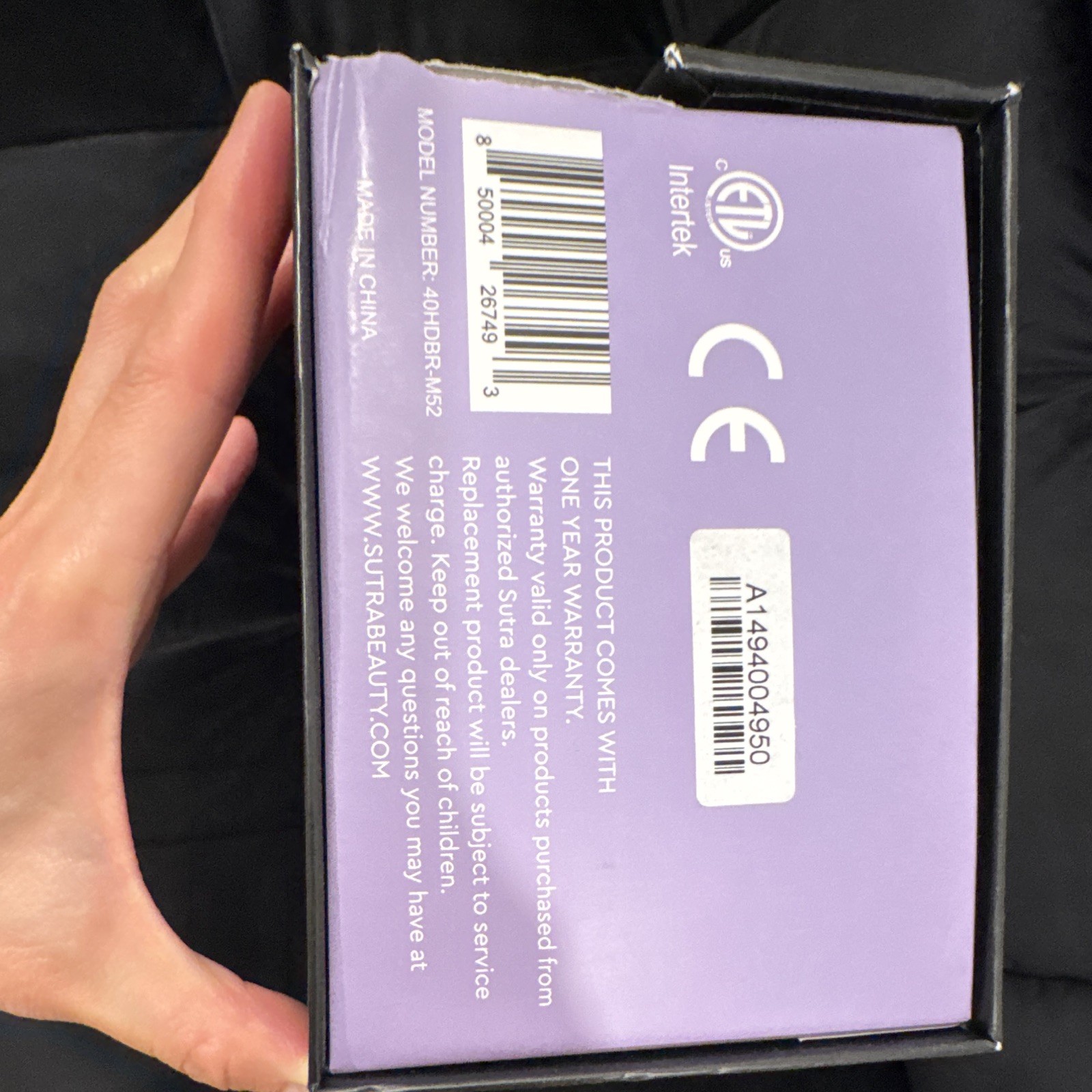 Sutra Supreme Professional 3” Blowout Brush Purple – New in Box Ionic Tourmaline