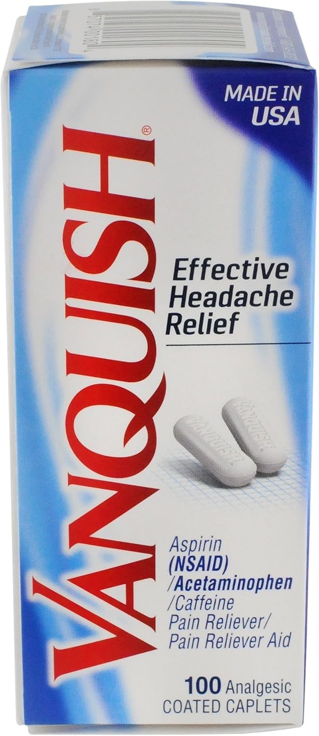 Vanquish Pain Reliever, 100 Count (Pack of 1)
