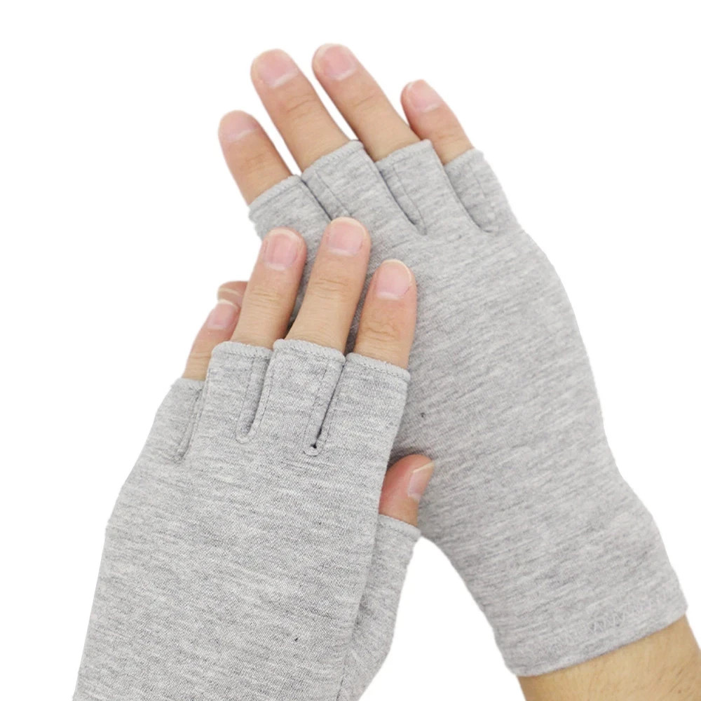 1 Pair Bamboo Gloves Compression Arthritis Glove Wrist Support Joint Pain Relief