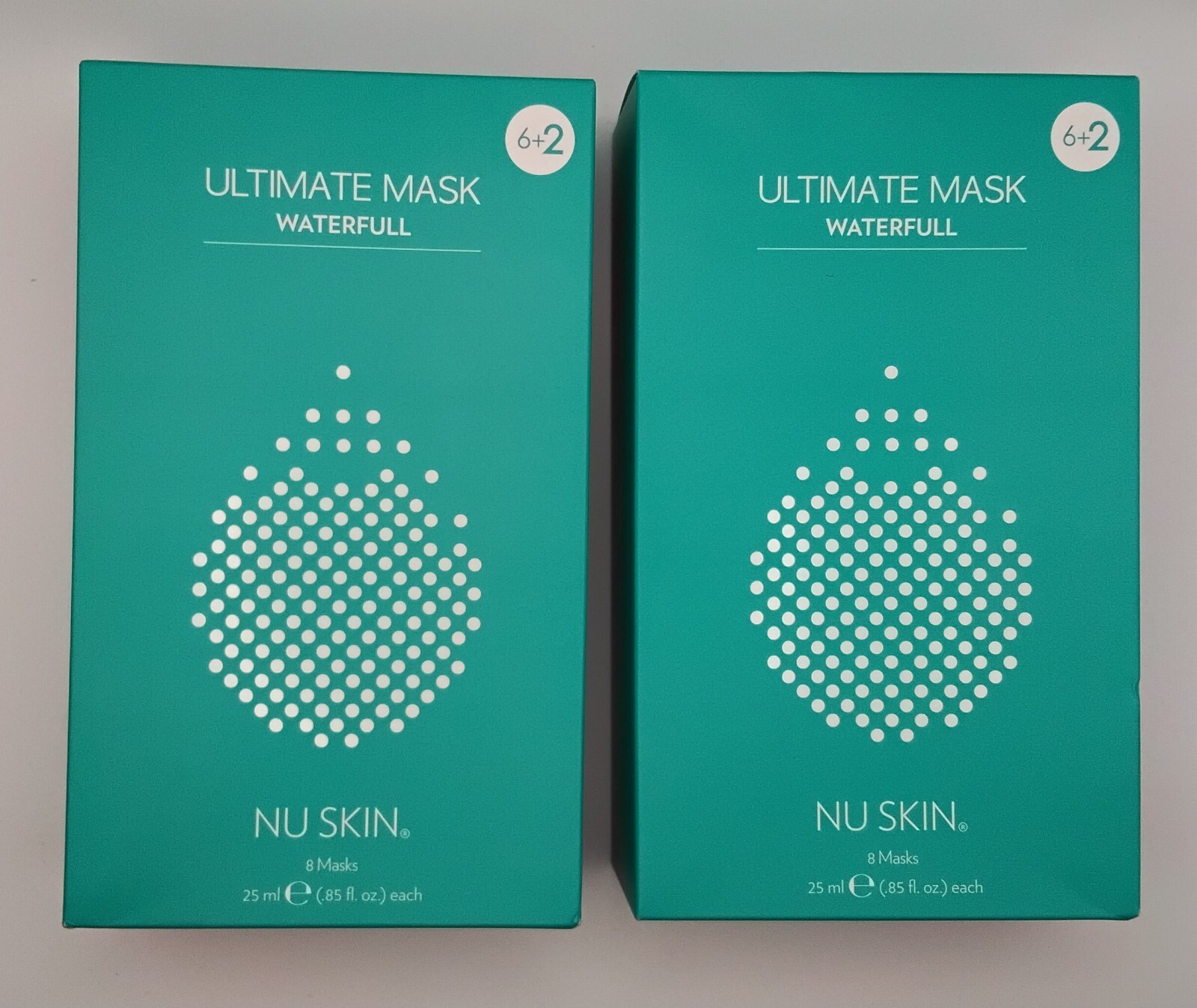 Nu Skin Ultimate Mask Waterfull New sealed 2 pack(16 Masks)Exp 05/2027 FREE SHIP