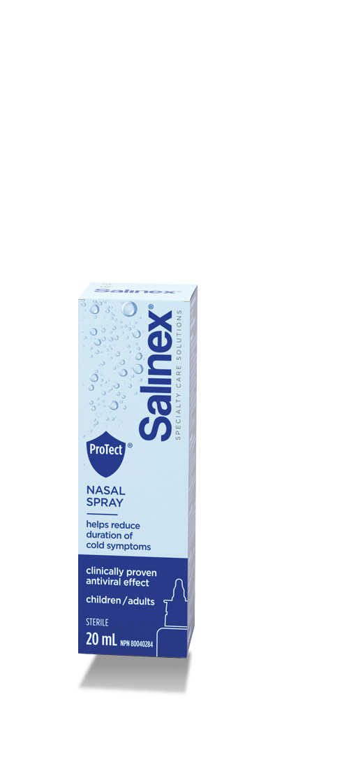 Salinex PROTECT Nasal Spray 20ml Helps Reduce Duration of Cold Symptoms Long Exp