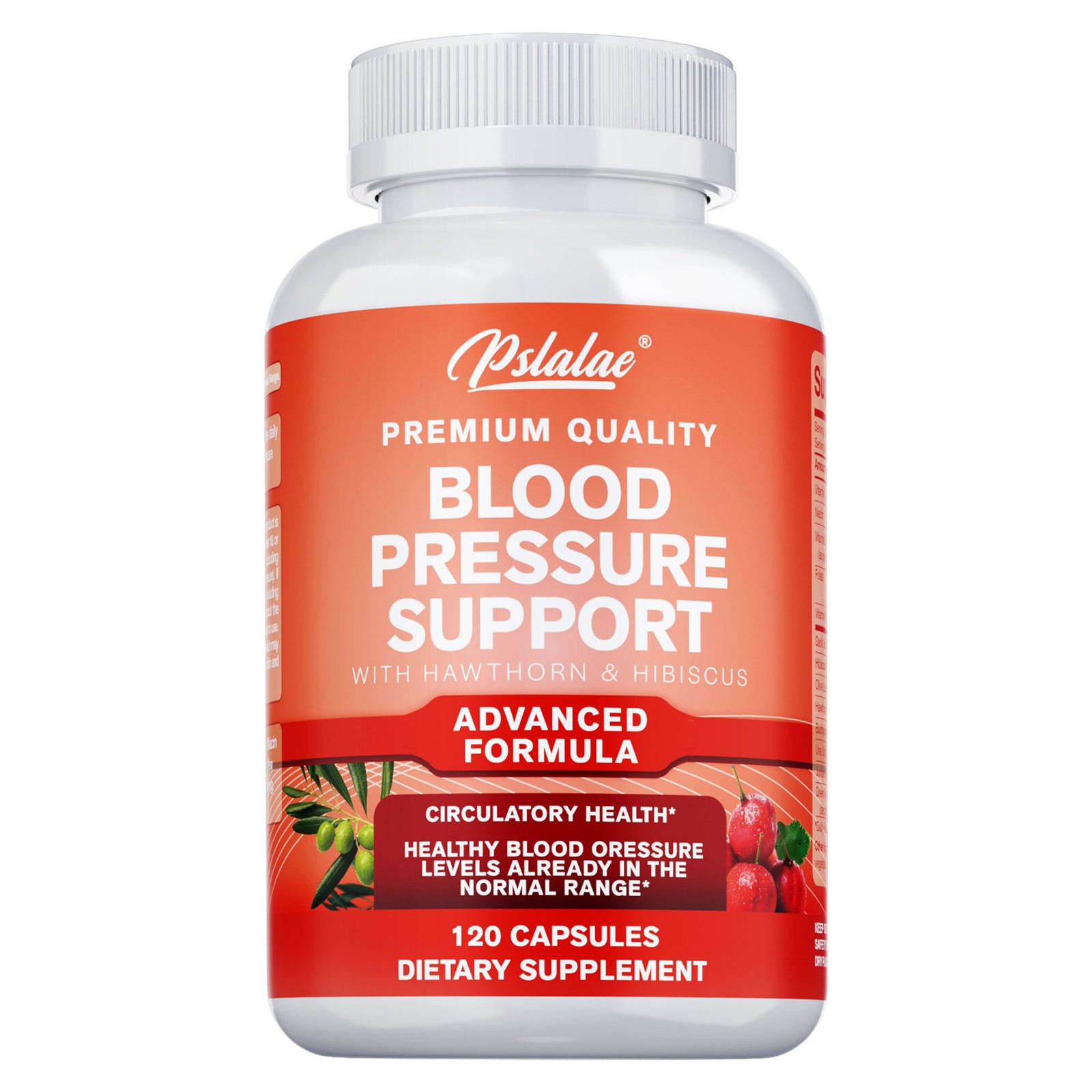 Blood Pressure Support – Hawthorn, Hibiscus – Promote Blood Flow, Heart Health