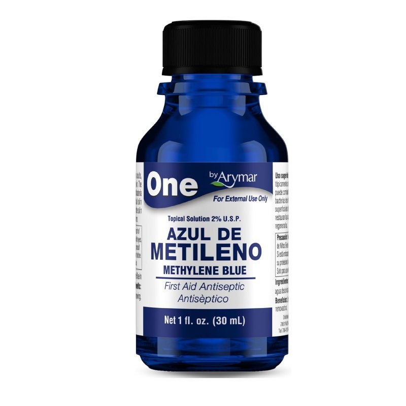 Made in USA Topical Antiseptic for Minor Cuts, Thylene Blue 1%, 1oz