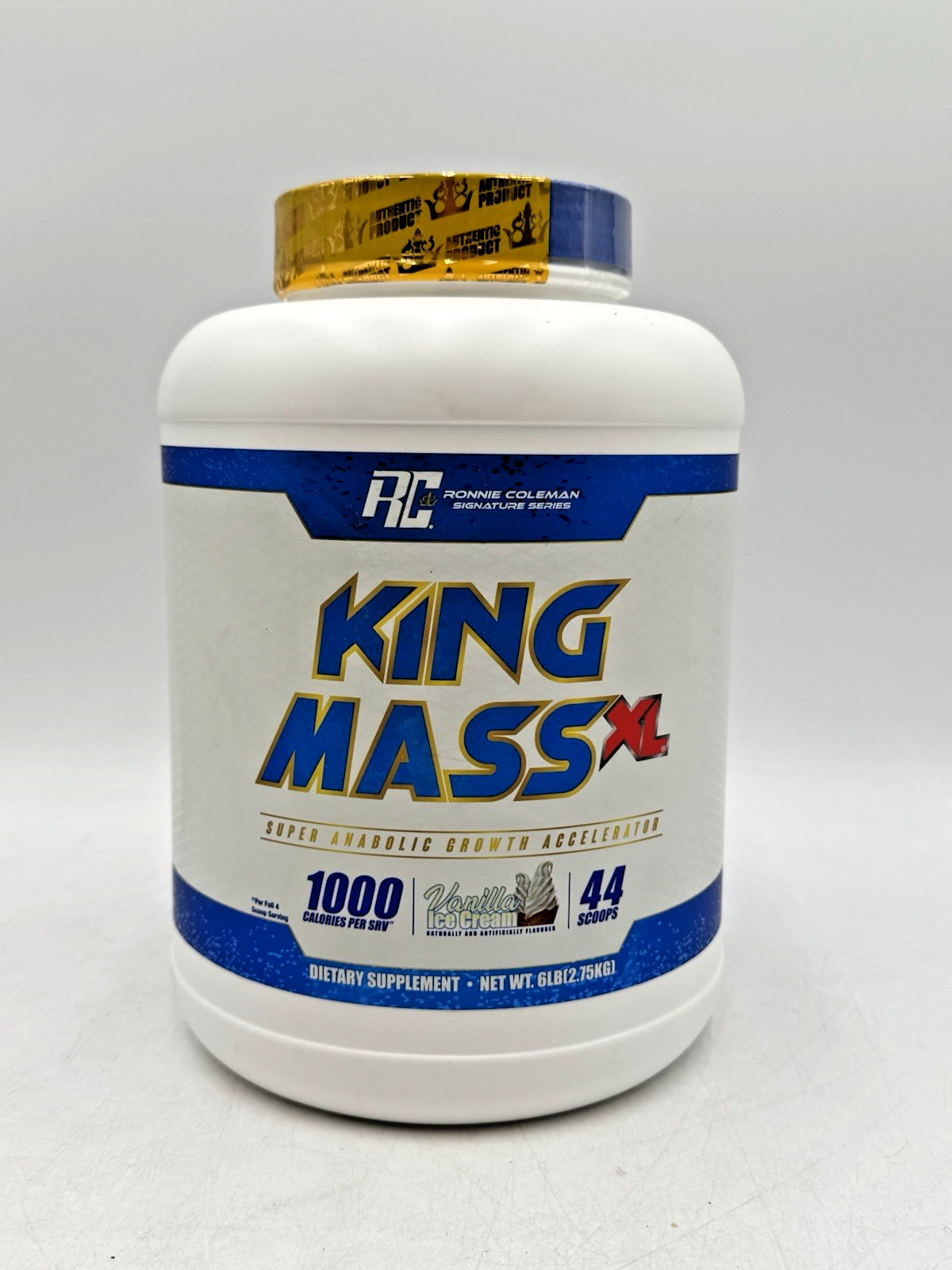 Kingmass Vanilla 6lb 44 Scoops Exp 08/28 New/Sealed