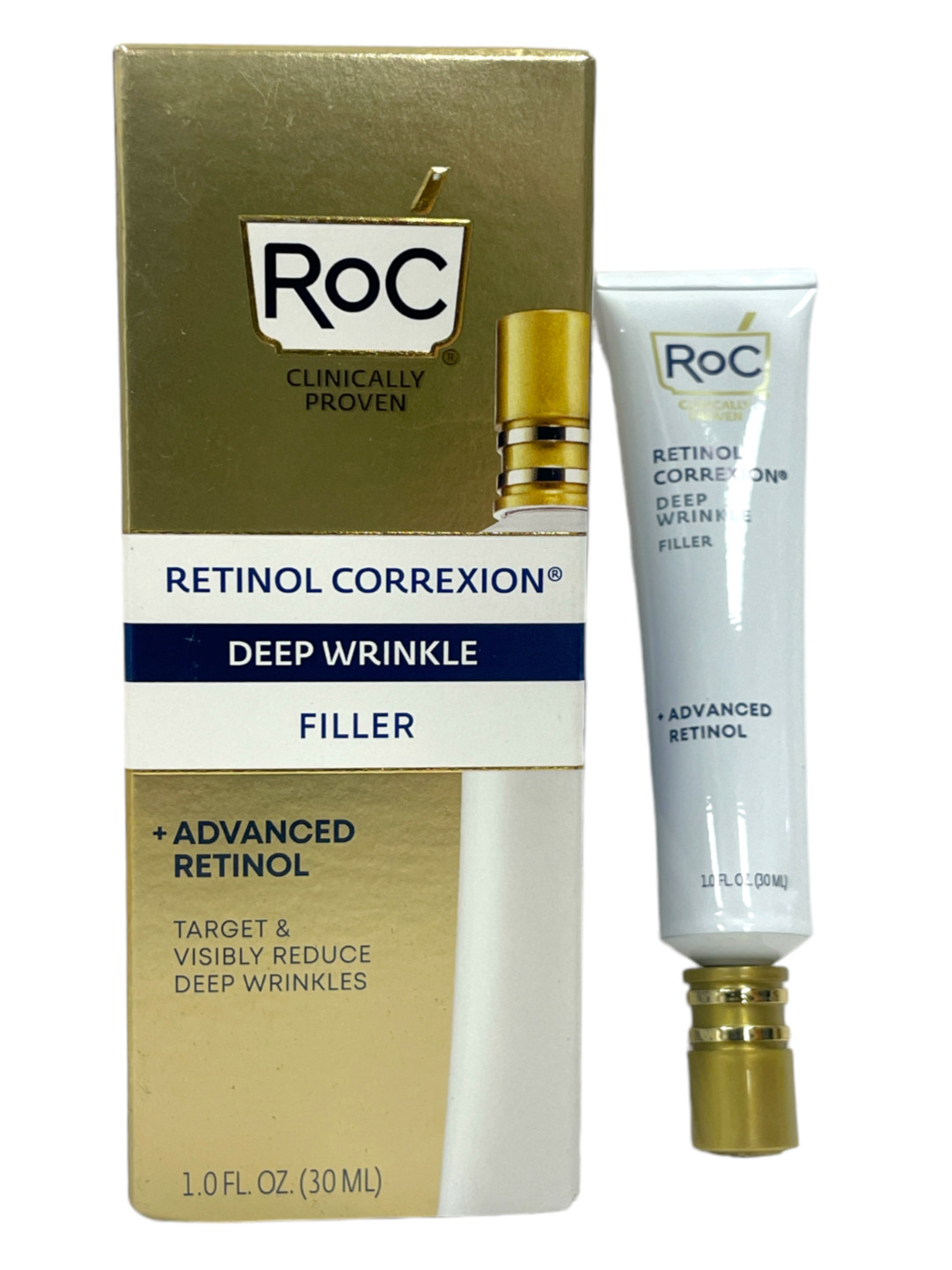 R0C ROC Deep Wrinkle Filler Target & Visibly Reduce Deep Wrinkles 1.0oz/30ml