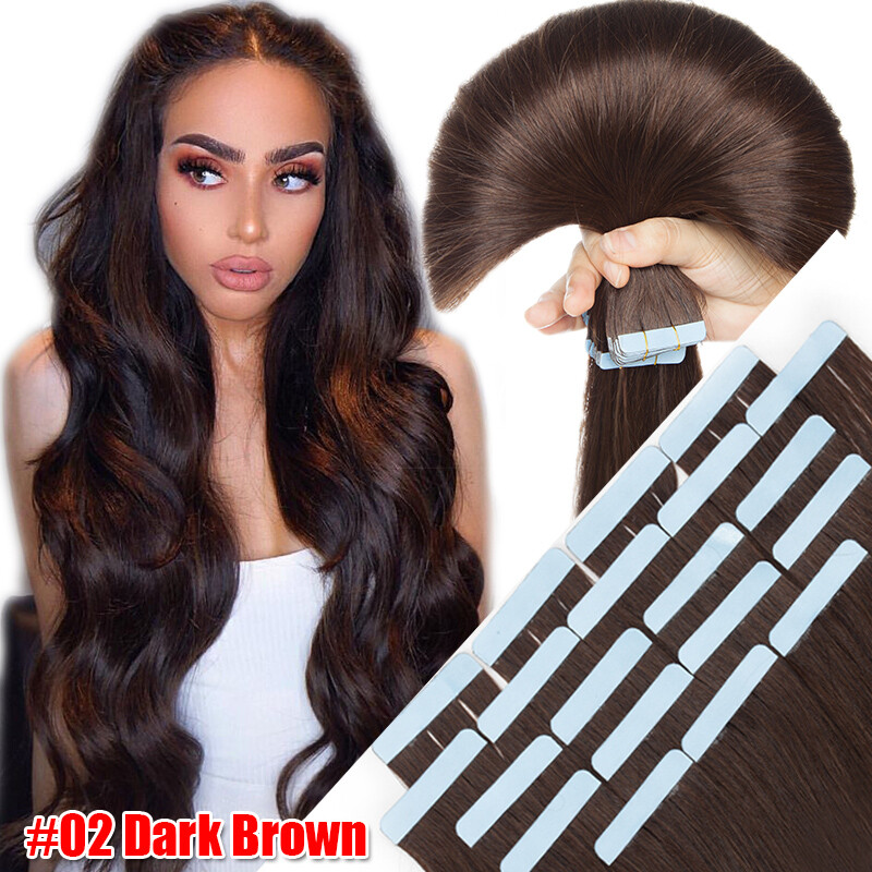 Clearance Tape In 8A 100% Real Remy Human Hair Extensions Skin Weft 200g/80pcs T