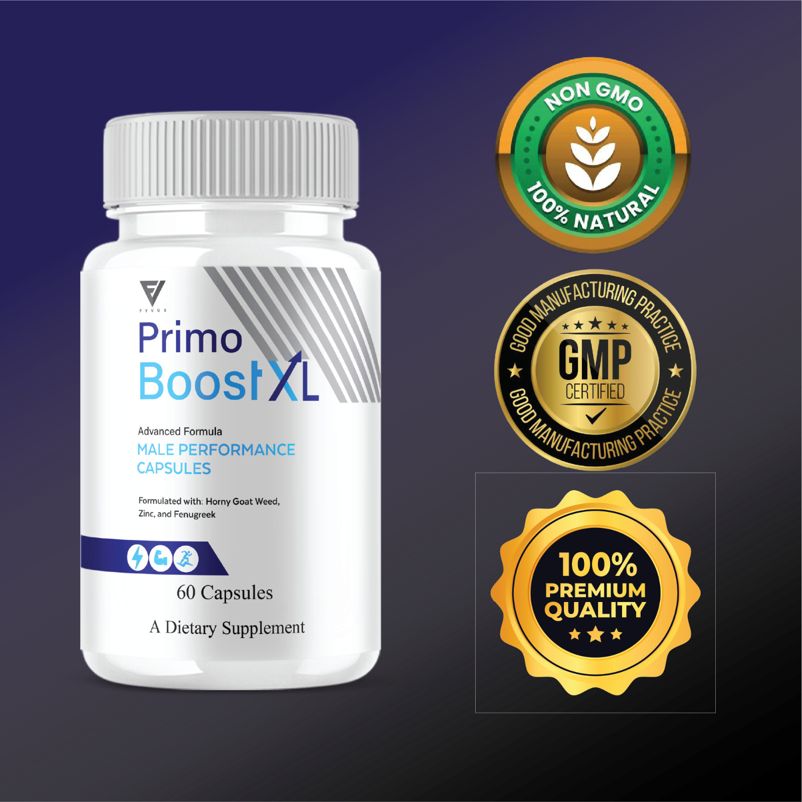 Primo Boost XL Performance Capsules, PrimoBoostXL Pills (60 Capsules)