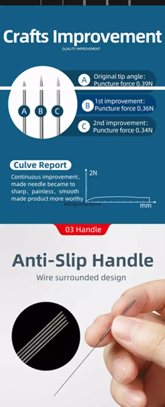 Acupuncture Spring Needles 500 w/ Guide Tube zhongyantaihe Massage Cupping Treat