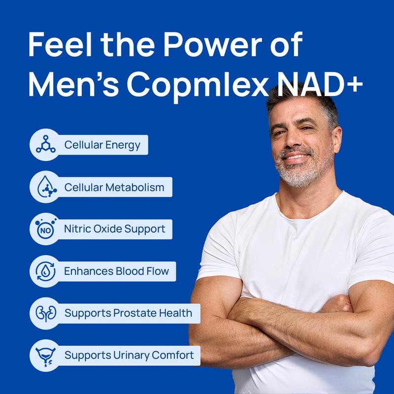 Selerb NAD+ Supplement for Men – Plus Liposomal-NAD+,Co Q10, L-Carnitine, L-Argi