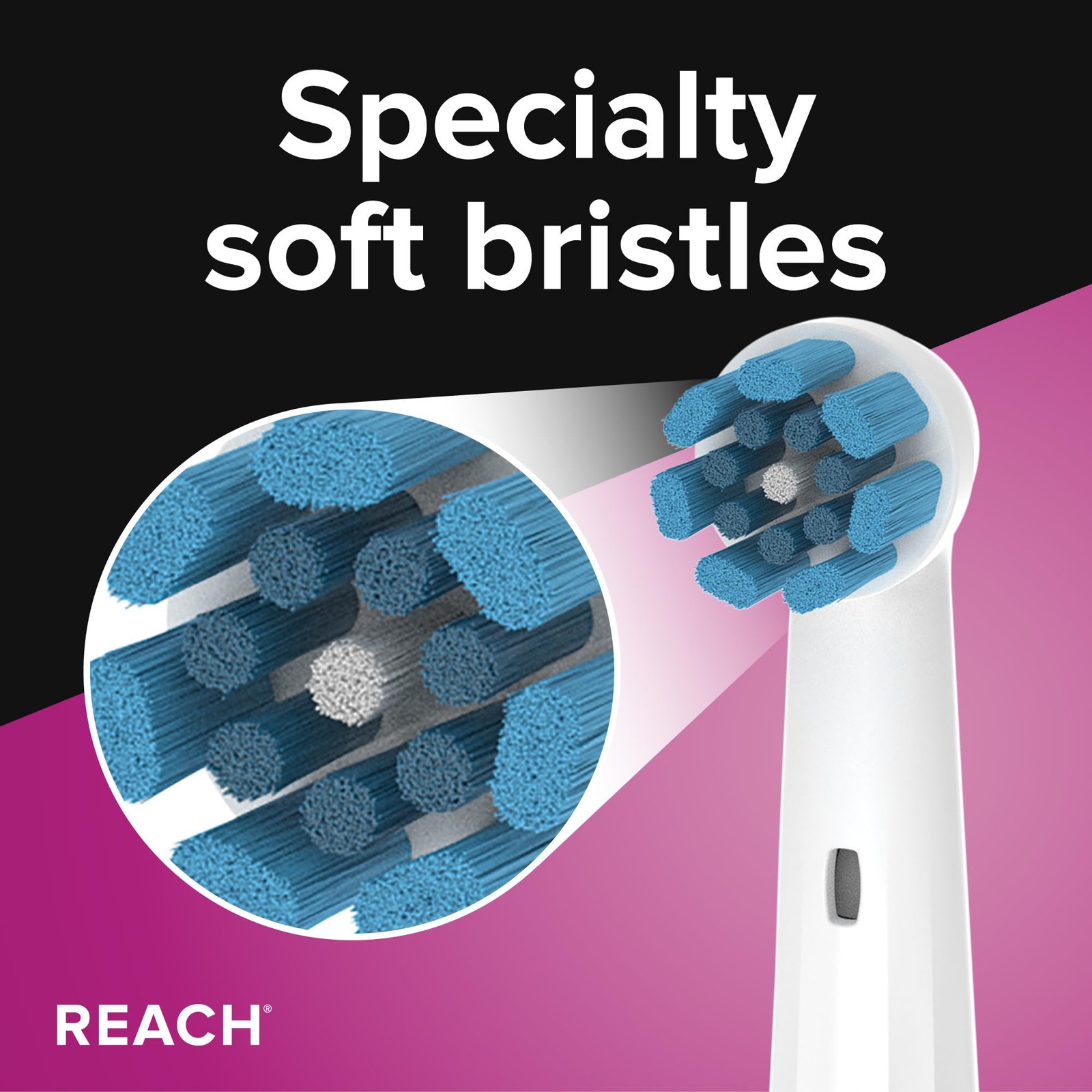 Sensitive Replacement Toothbrush Heads, White, 2 Ct, Fits All Oral-B iO Elect…