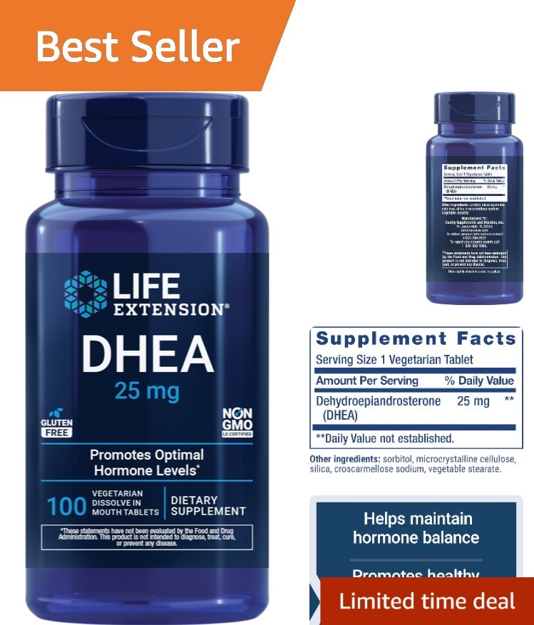 DHEA 25mg – Hormone & Bone Support Tablets
