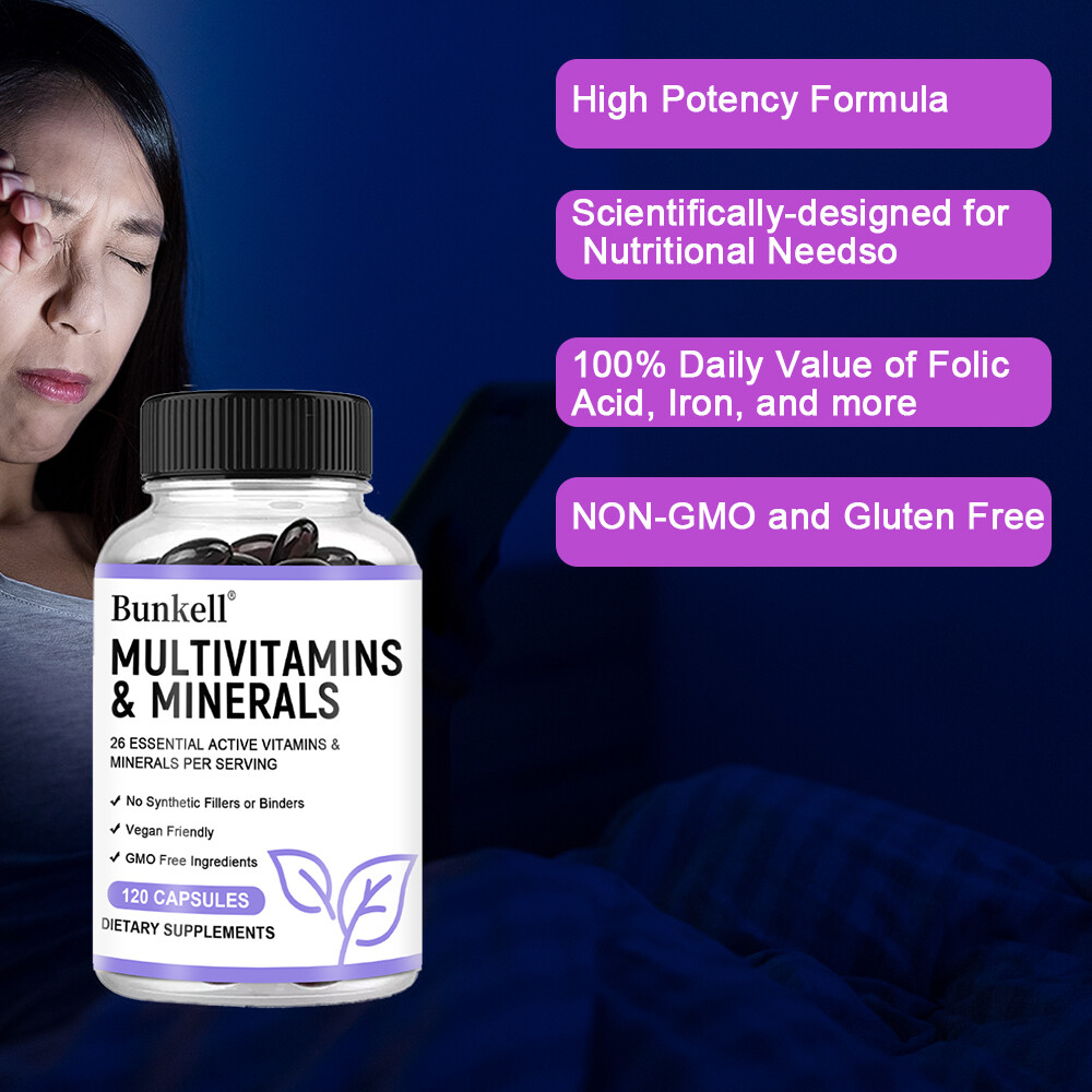Multiple vitamins and minerals -26 essential vitamins -120 capsules