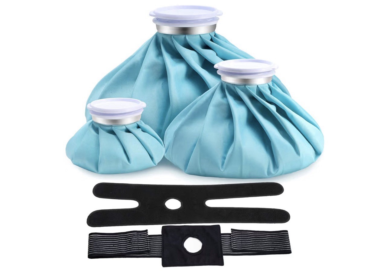 ice bag for injuries Reusable:Ohuhu 3 Packs Ice Cold, Sizes 6”/9”/11” Lightblue