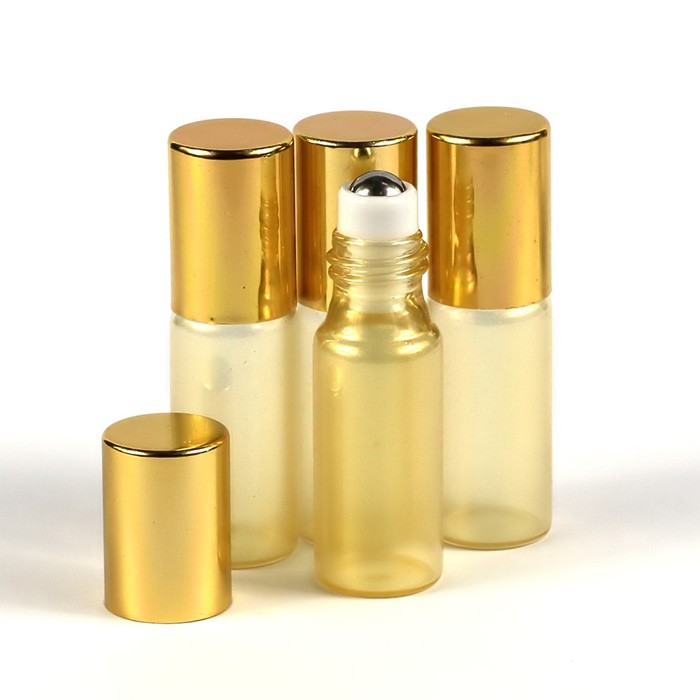 3ml – 10ml Pearized Mass Color Glass Essential Oil Perfume Bottle w/ Roller
