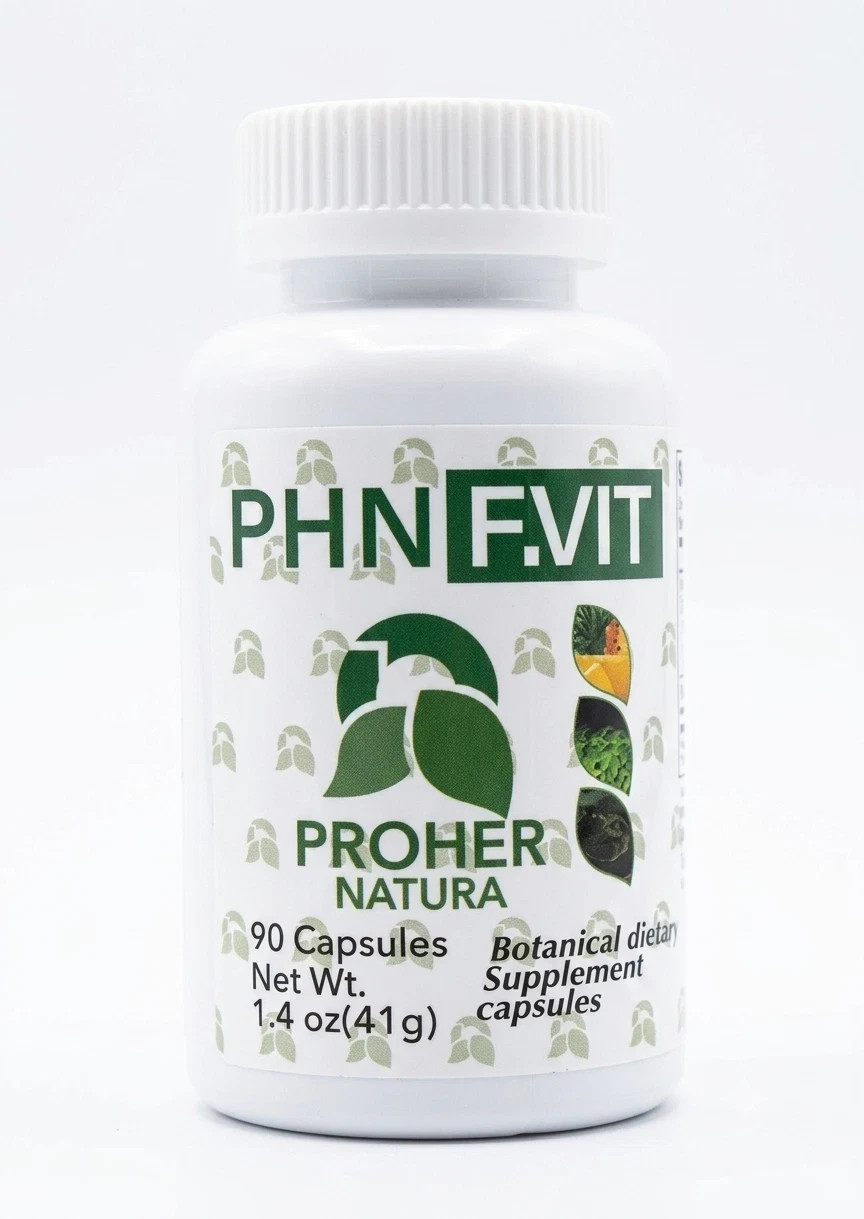 Proher Natura PHN F.VIT Botanical Dietary Supplement Capsules Original EXP 10/26