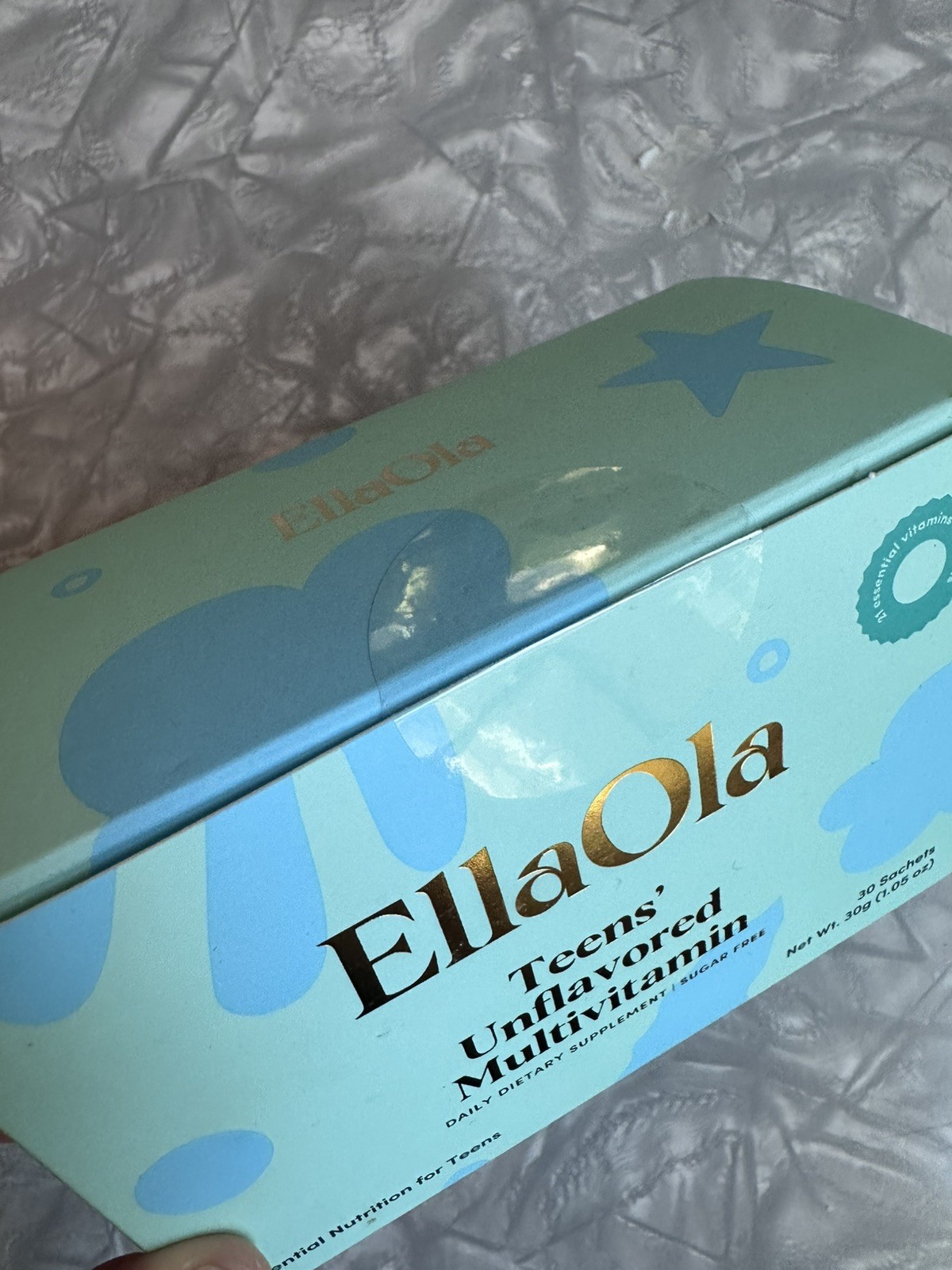 EllaOla Teens Unflavored Multivitamin Sugar-Free Vegan 30 Sachets 30g