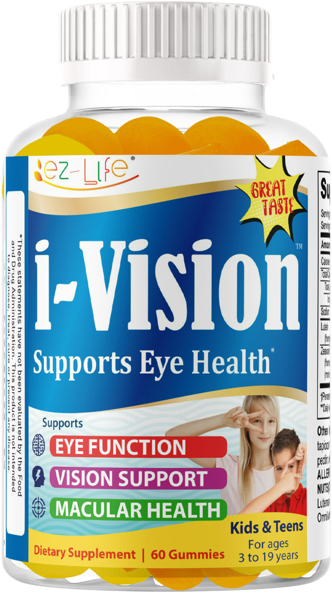Kids Vitamins for Eye Health, Supports Macular Health Vision Care Mango Flavor60