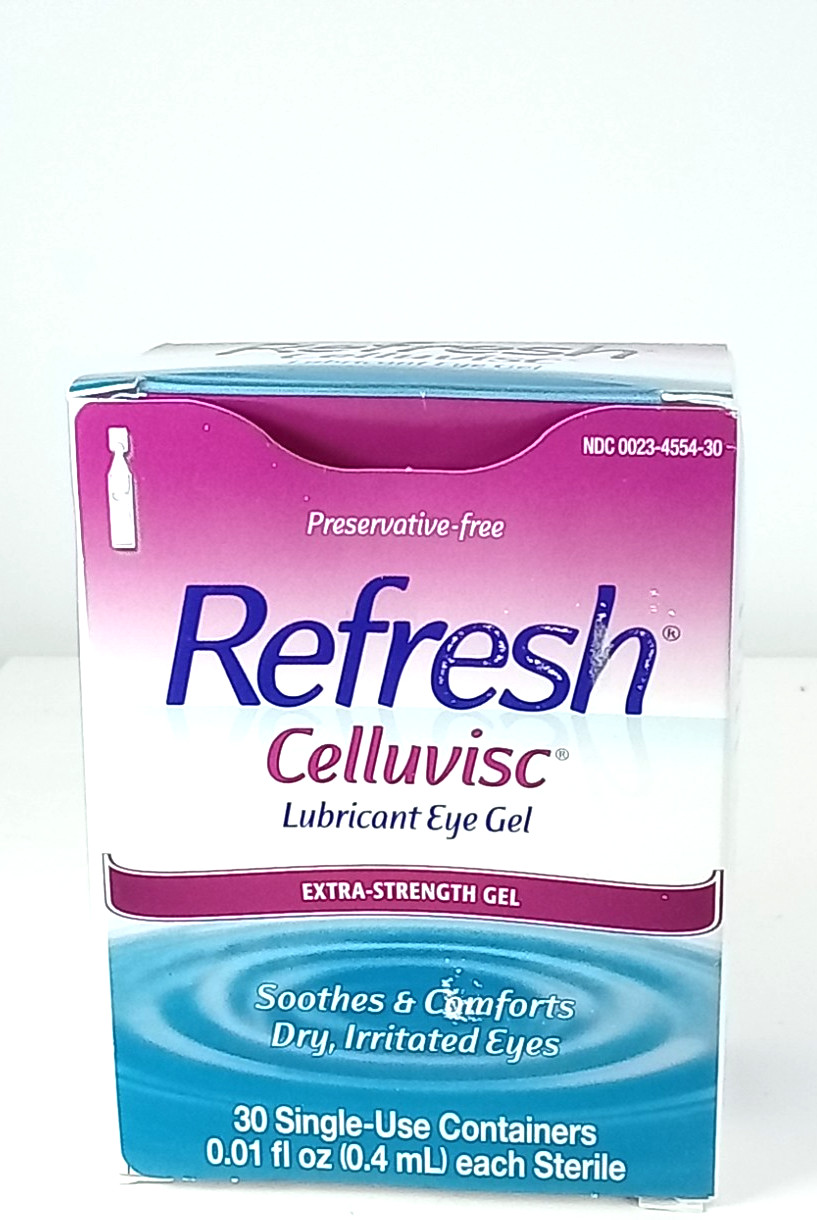 Refresh Celluvisc Lubricant Eye Gel Preserv Free Dry Relief BB DATE 11/2026