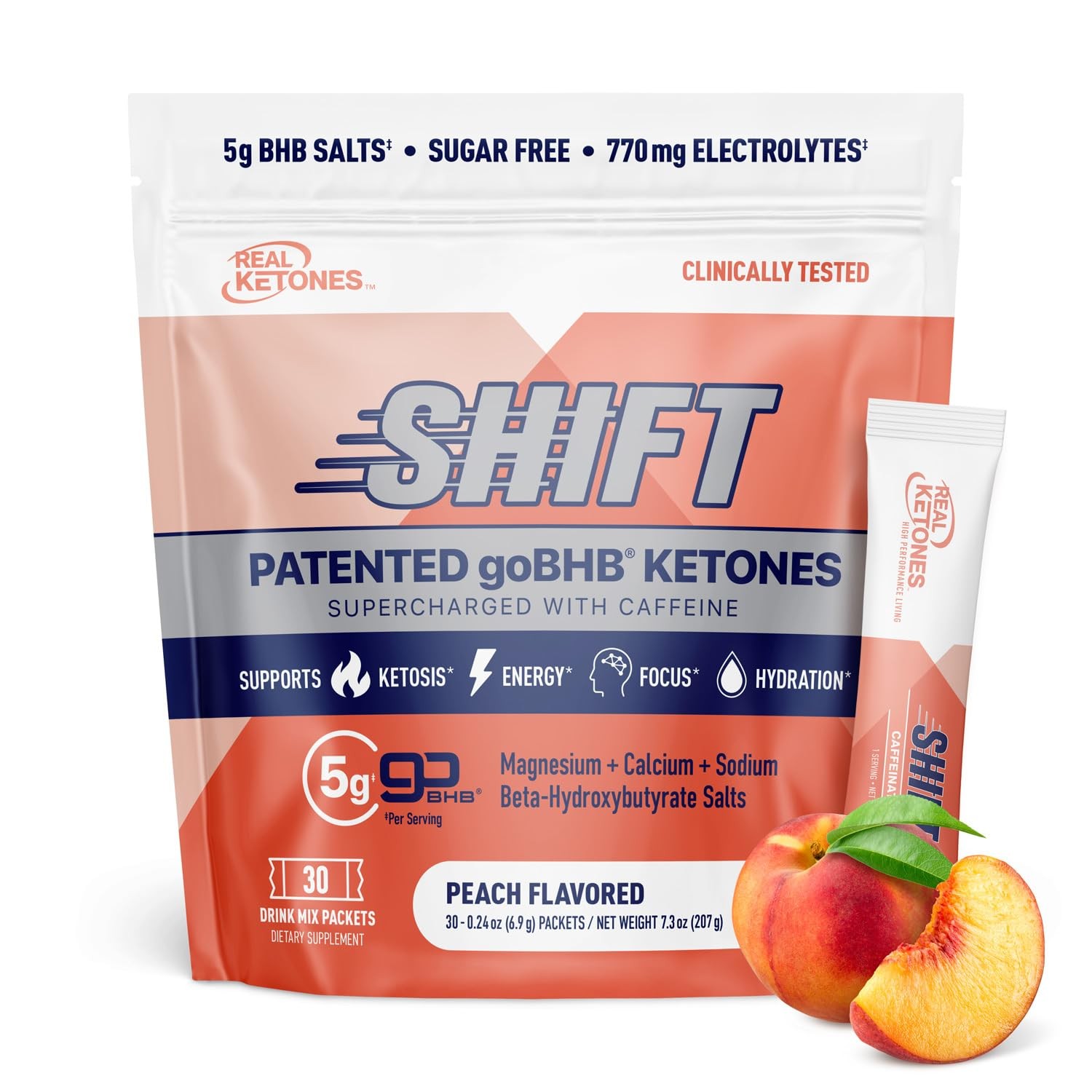 Real Ketones BHB Exogenous Ketones Drink Mix Packets Keto Electrolytes Powder…