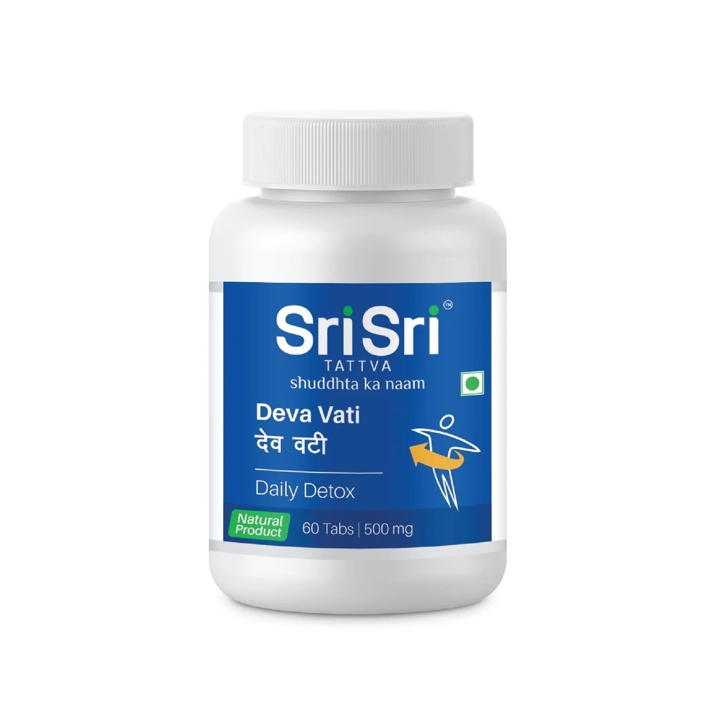 Sri Sri Tattva Deva Vati Daily Detox 500 mg, 60 Tablets