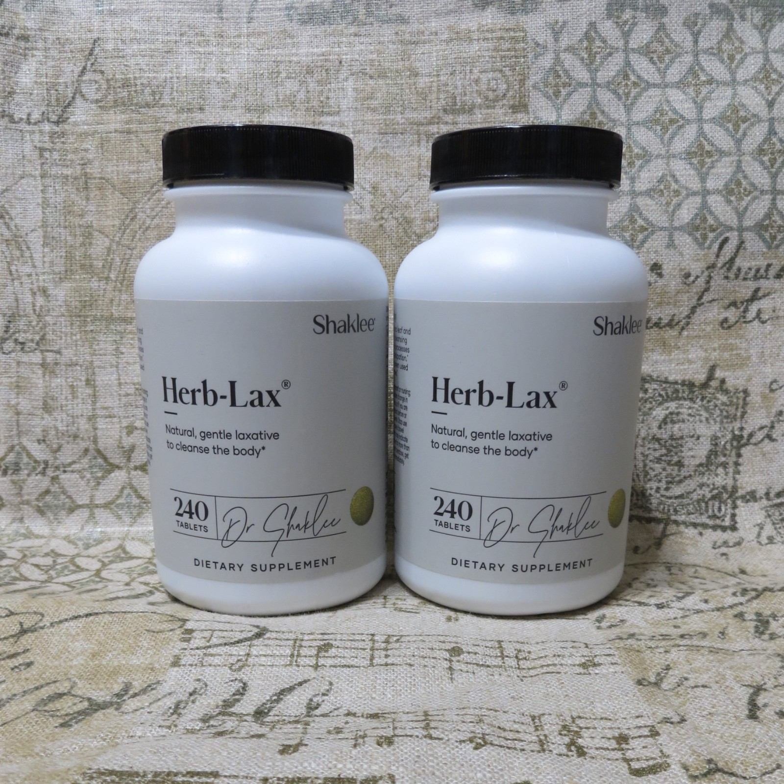 Lot of 2 Shaklee Herb-Lax 240 count EXPIRES March 2027 Sealed
