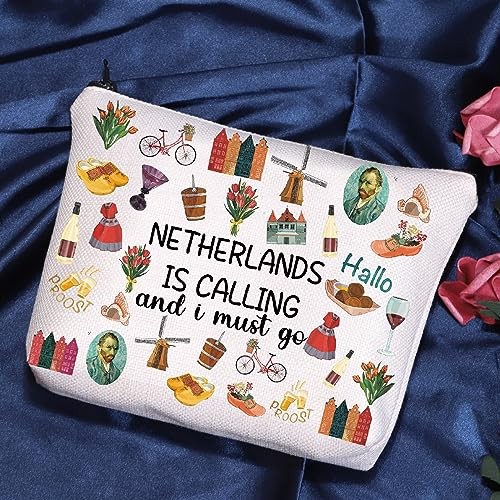 Netherlands Calling Cosmetic Bag – Multicolor Marble Netherlands Calling Bag
