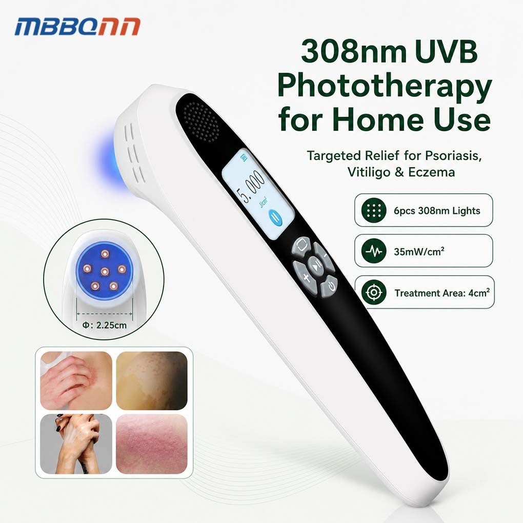 308nm Narrowband UVB Light Device 6 Diodes 4cm2 Irradiation Area Home Skin Care