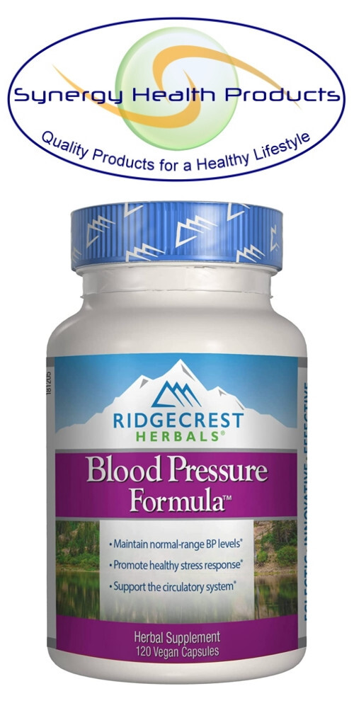 Ridgecrest Herbals Blood Pressure Formula – 120 Vegan Capsules