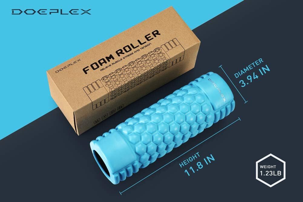 Doeplex Foam Roller New Density Deep Tissue Muscle Massage Health Recovery Tools