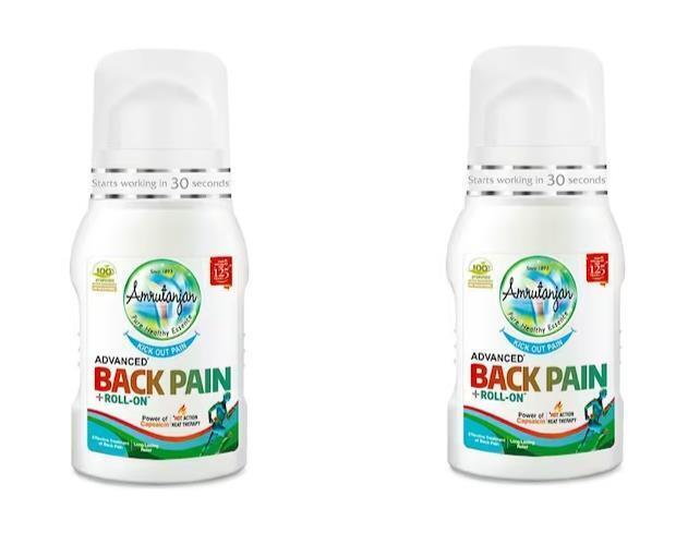 (Pack of 2) Amrutanjan Back Paine Roll On (50ml Each)