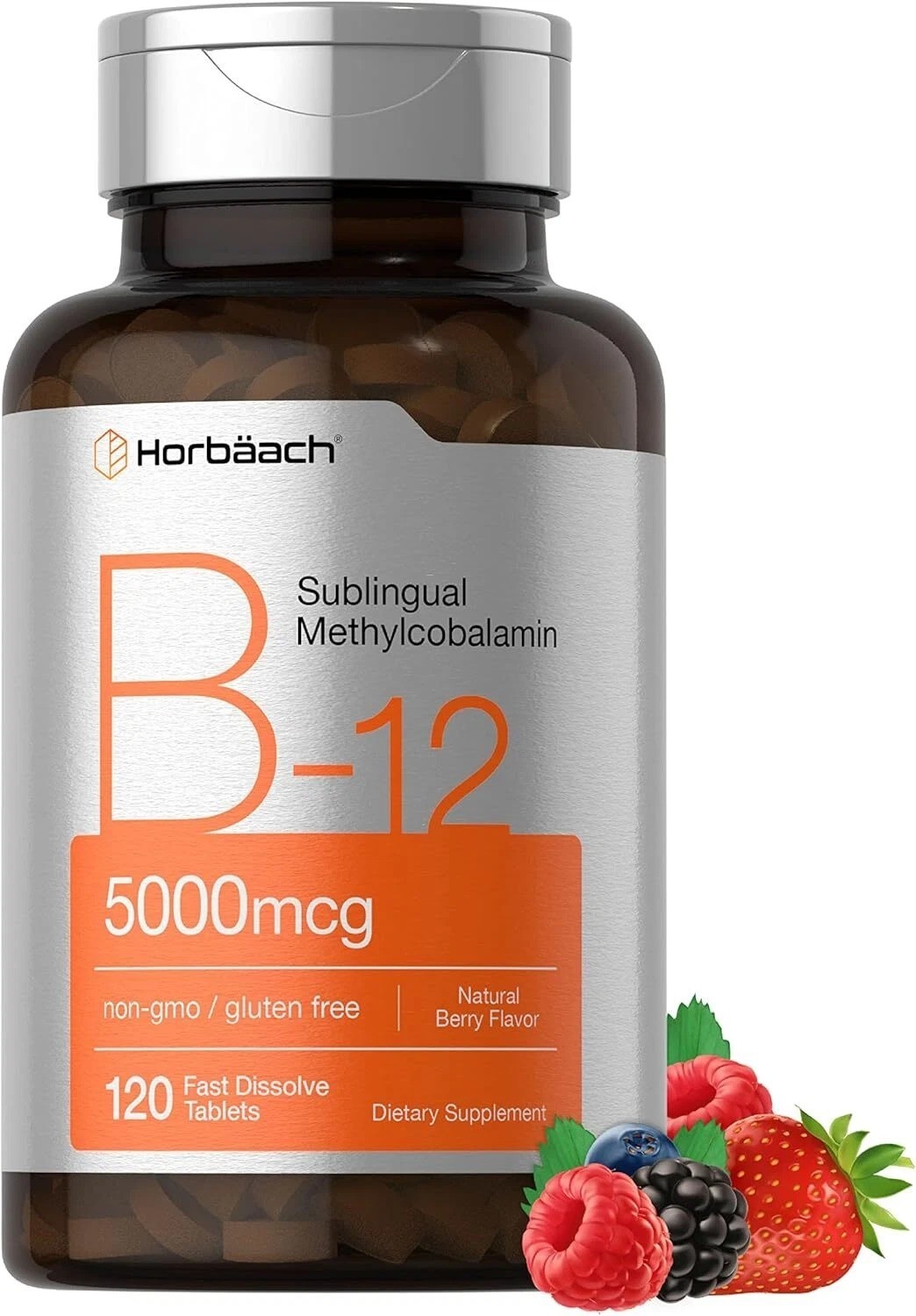 B12 Sublingual Methylcobalamin | 5000mcg | 120 Dissolvable Tablets | Free Ship..