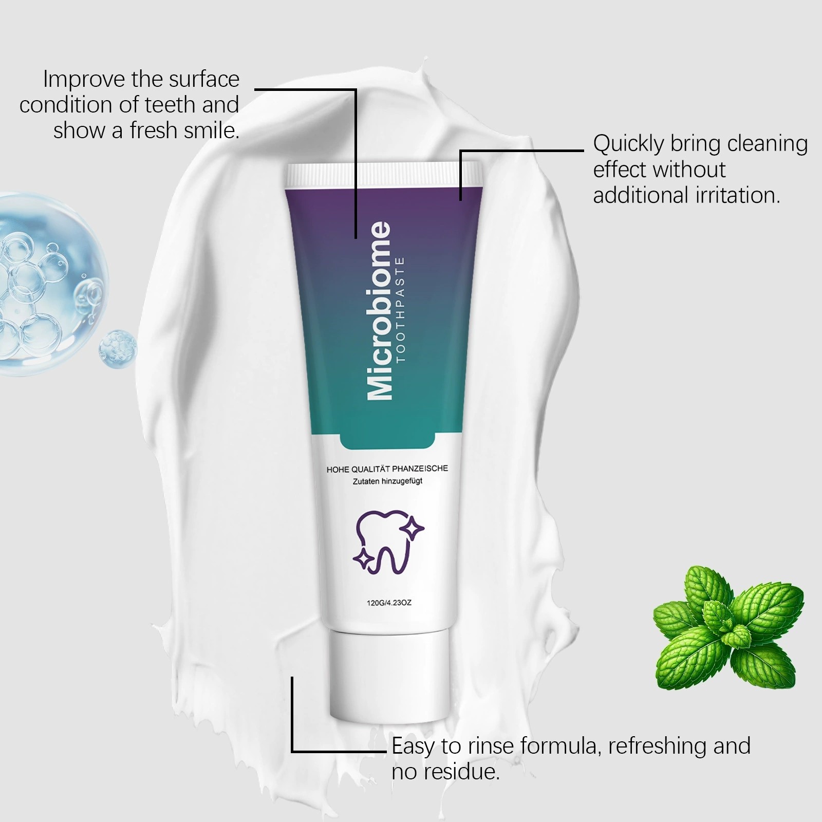 Microbiome Mint Flavor Gum Toothpaste Cleaning Toothpaste Sensitive Teeth 120g