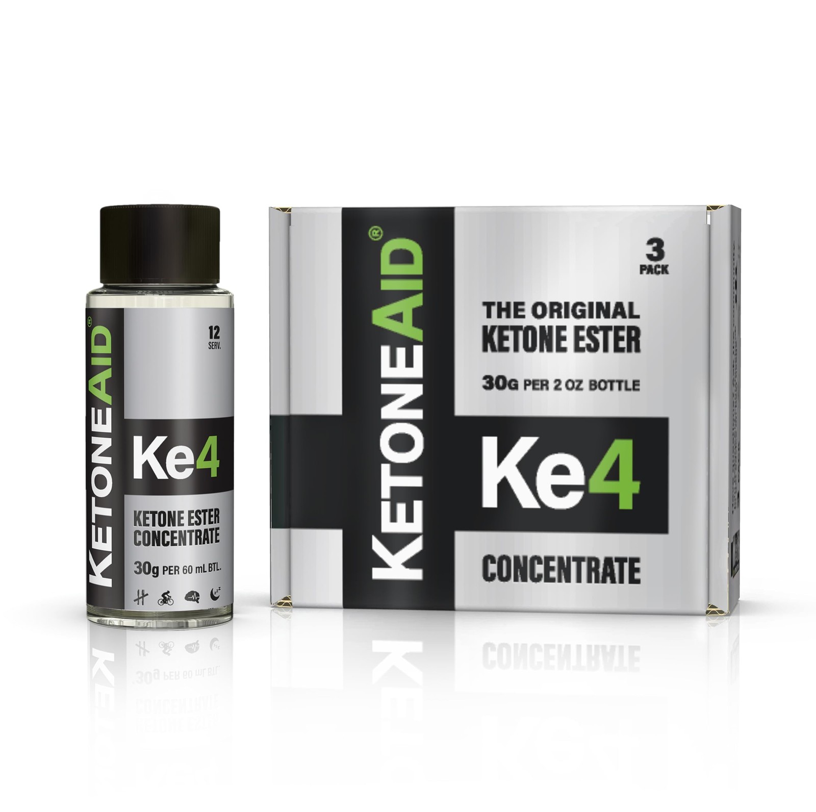 KetoneAid Ke4 Ketone Ester Concentrate | Not a Ketone Salt, No Sugar, No Caff…