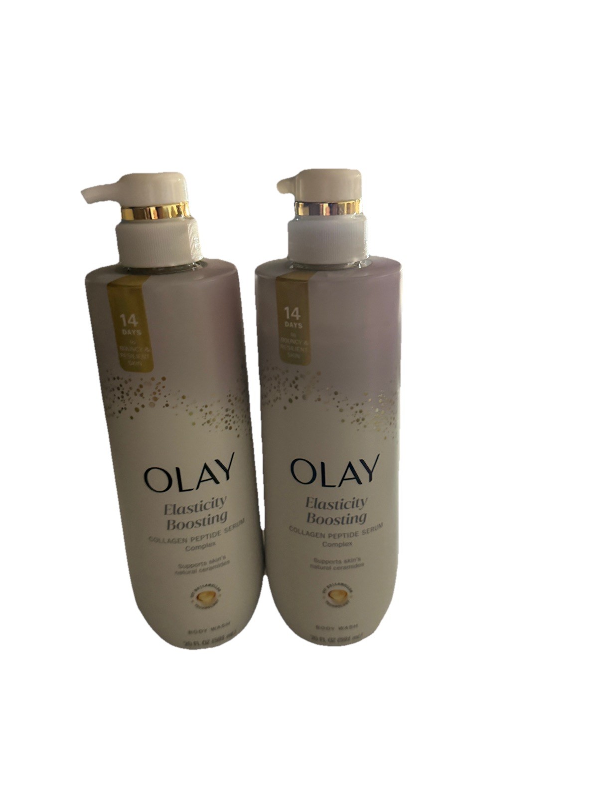 2 Pack-Olay Collagen Peptide Moisturizing Hydrating Body Wash 591ml/ 20fl oz NEW