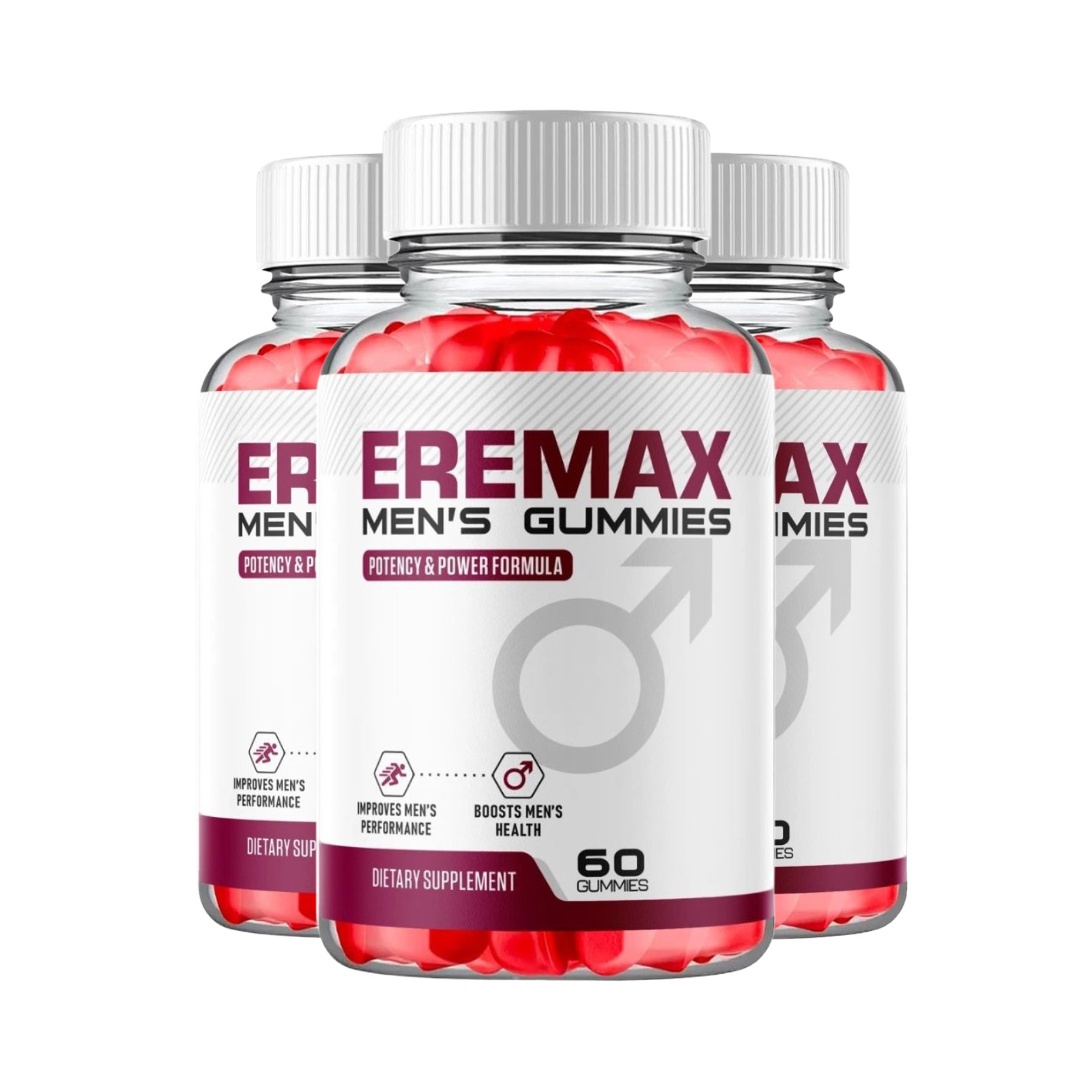 3-Pack Eremax Gummies – Eremax Daily Male Support Gummies – 180 Gummies