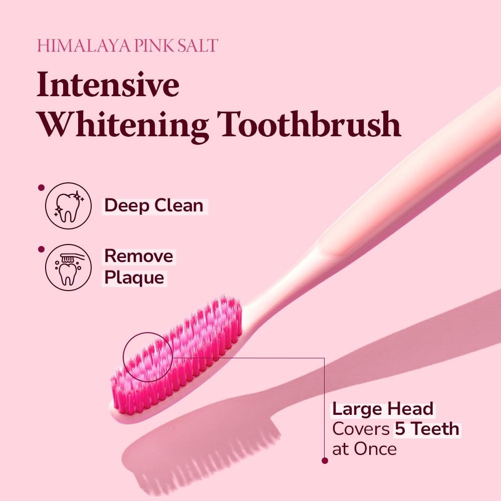 Intensive Clean Toothbrush Set – 4 Extra-Large Plaque Remover Brushes for Adults