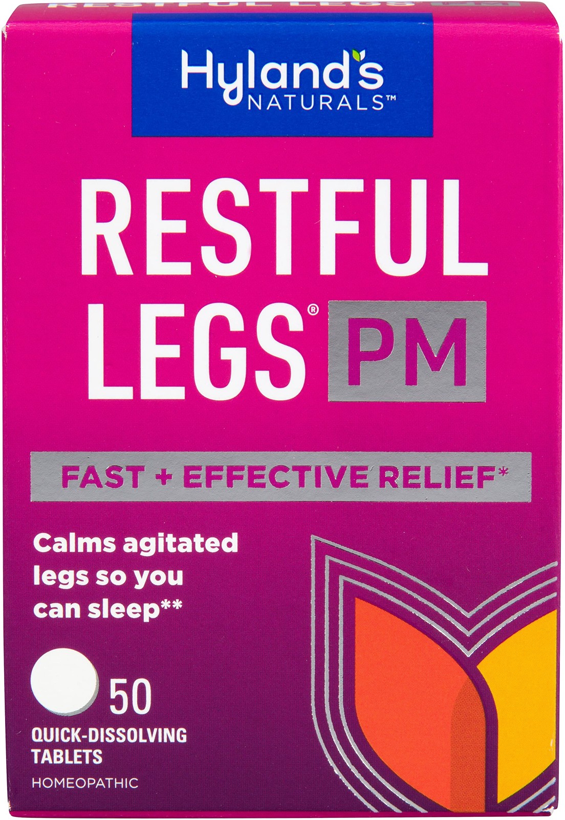 Hyland’s Restful Legs PM, Nighttime Formula, 50 Count (Pack of 1), White