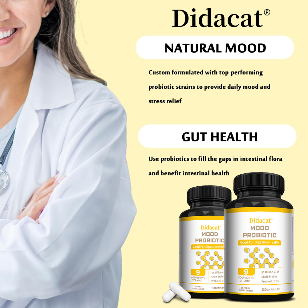 DIDACAT Mood Probiotic Capsules – Stable Positive Mood,Digestive Health Support