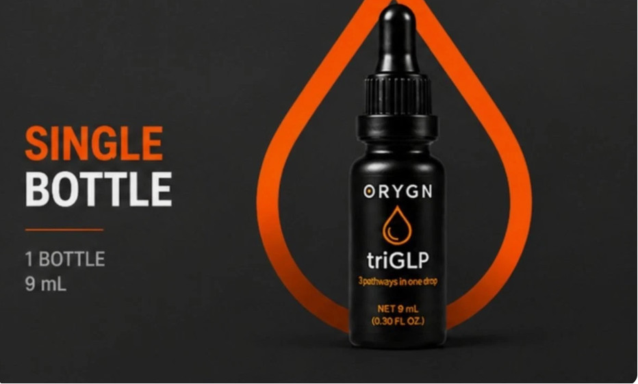 New LARGER BOTTLE Orygn TriGLP Natural Weightloss Wellness Drops *9ML*