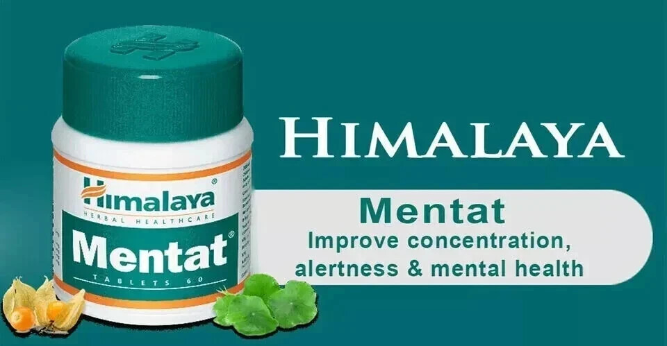 🌿 Himalaya Mentat Tablets, Pack of 10 x 60 Tablets | Memory Support |Free Ship