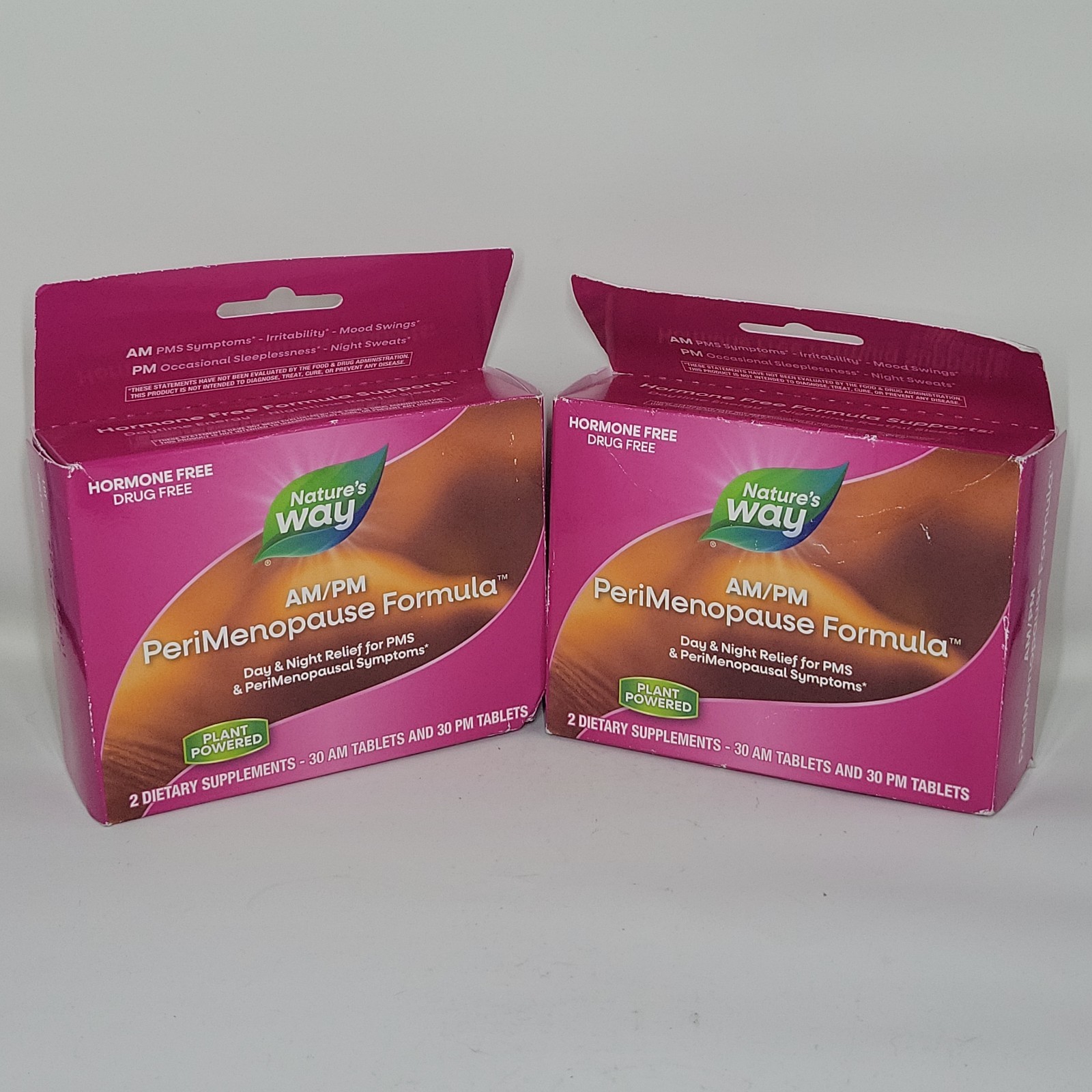 2PK Nature’s Way AM/PM Perimenopause Formula ~ 60 Tablets Each ~ EXP 4/27