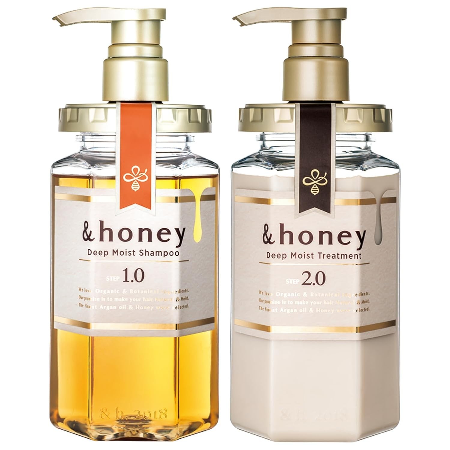 &honey Deep Moist Shampoo & Conditioner Set 440mL + 450g Honey Hair Care