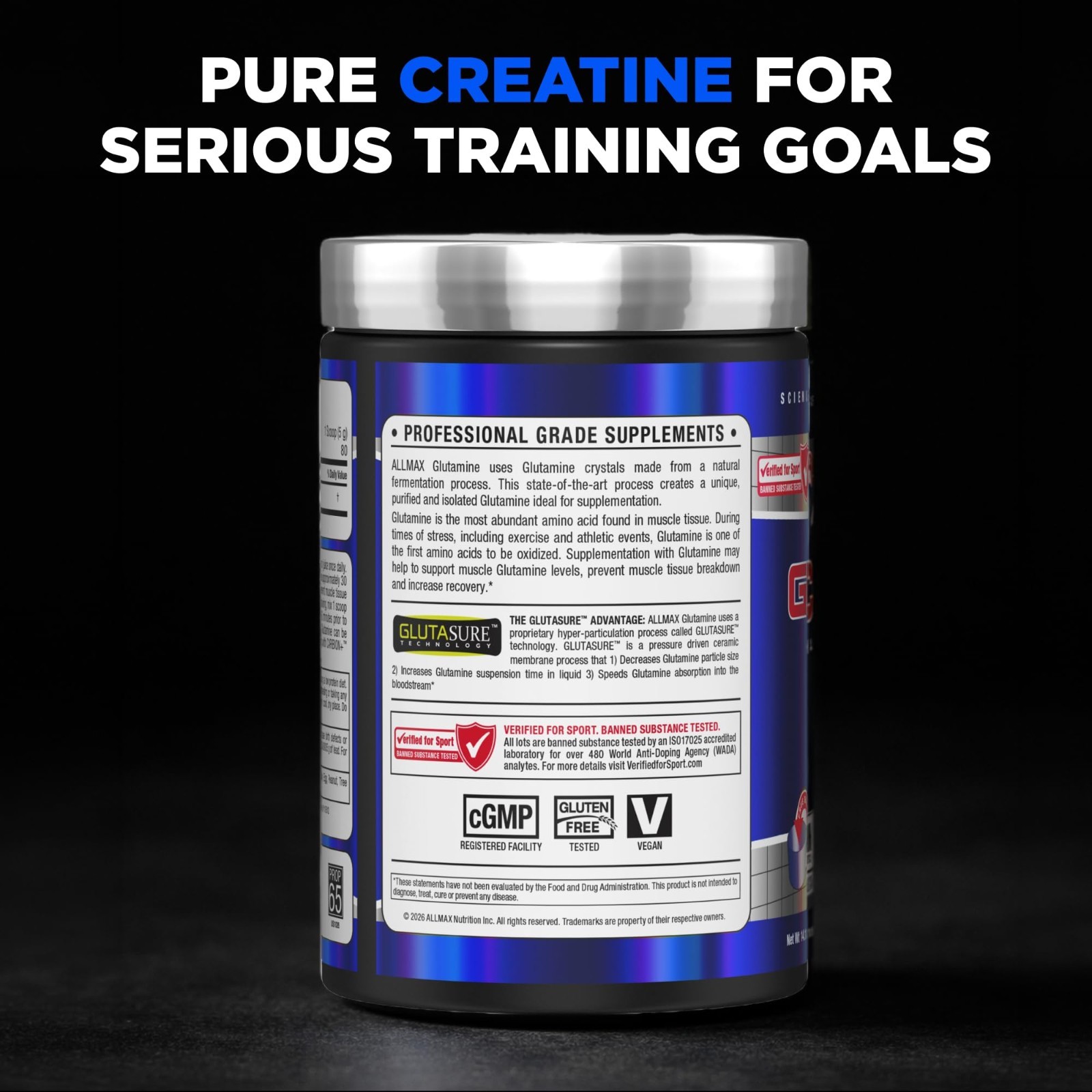 Micronized Creatine Monohydrate Powder, Unflavored, 400g – Muscle Growth & Recov